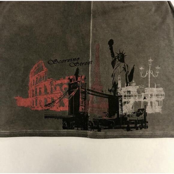 Men’s SCERVINO STREET Turtleneck Cotton Gray Pullover Top Size M Made In Italy - Picture 12 of 13